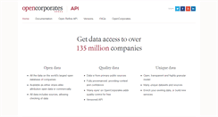 Desktop Screenshot of api.opencorporates.com