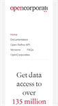 Mobile Screenshot of api.opencorporates.com
