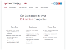 Tablet Screenshot of api.opencorporates.com