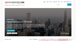 Desktop Screenshot of blog.opencorporates.com